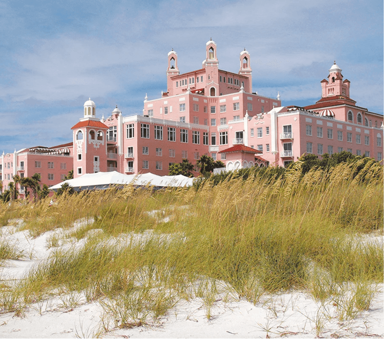 The Don CeSar hotel seen from the beach